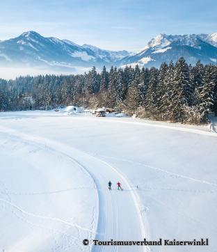 Walchsee Kaiserwinkel im Winter langlaufen